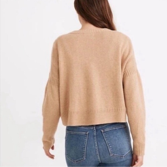 Madewell Clemence Cropped Cardigan Wool Blend - Picture 3 of 9